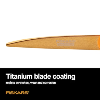Foto 3 | Tijeras Shop Fiskars De Titanio Y Acero Inoxidable 23 Cm Color Naranja - Venta Internacional.