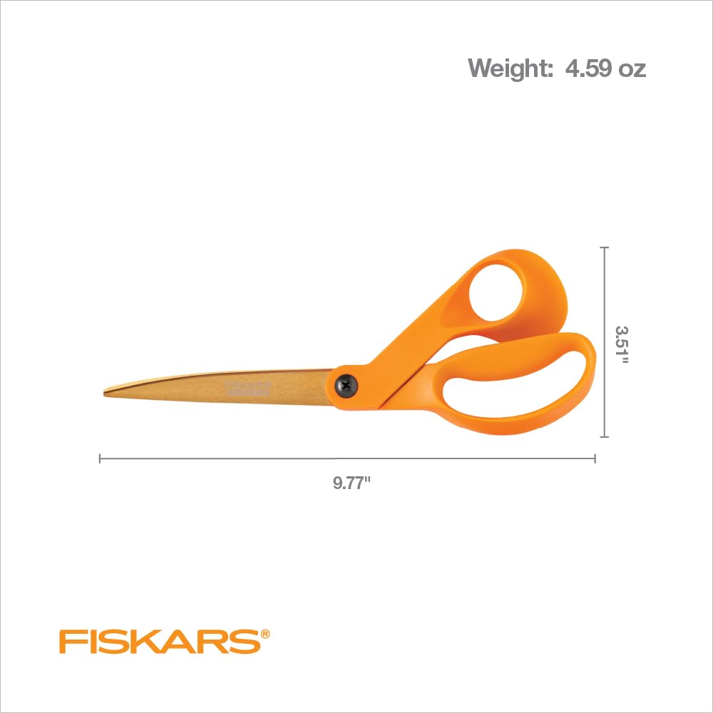 Foto 7 pulgar | Tijeras Shop Fiskars De Titanio Y Acero Inoxidable  23 Cm  Color Naranja - Venta Internacional.