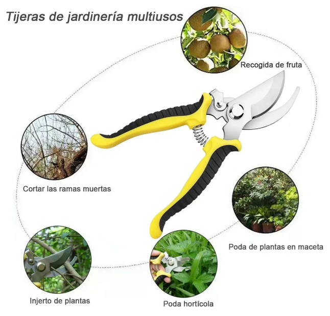 Foto 4 pulgar | Tijeras Profesionales Xtellar Para Jardín Y Agricultura De Alta Dureza Y Precisión
