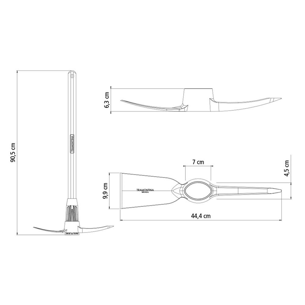 Foto 2 | Pico con Pala Ancha Tramontina 90 cm