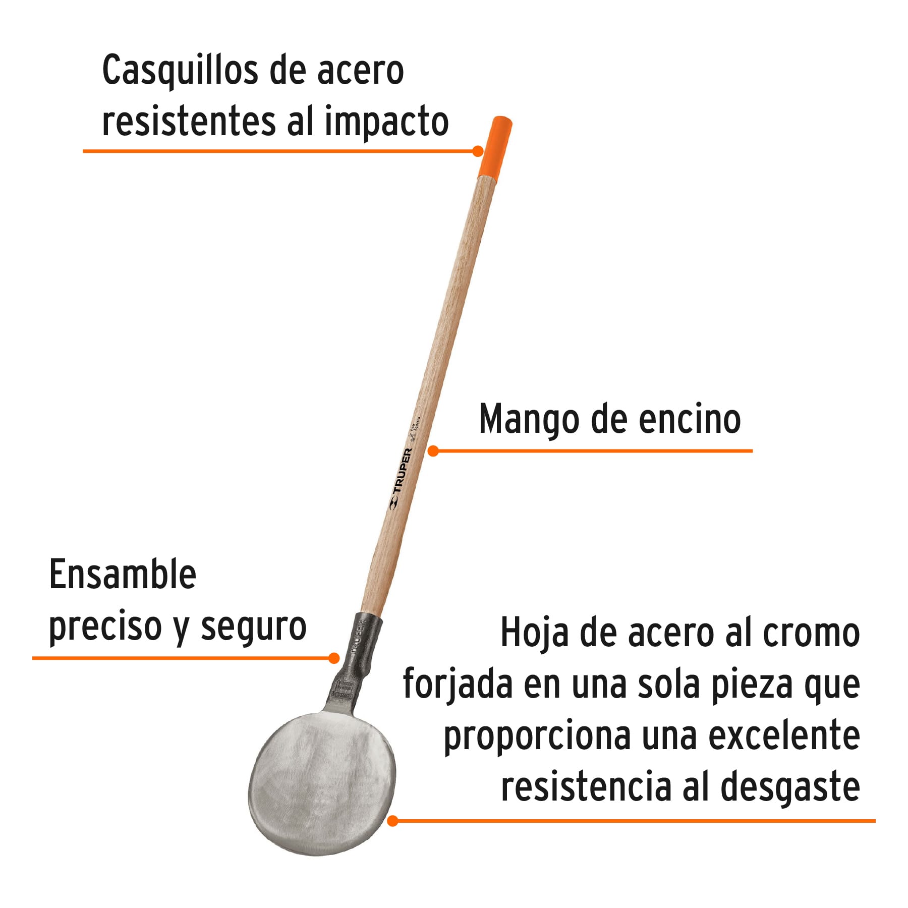 Foto 3 pulgar | Coa Agavera con Mango de Madera de 42' Truper Co-ag-42 color Plata