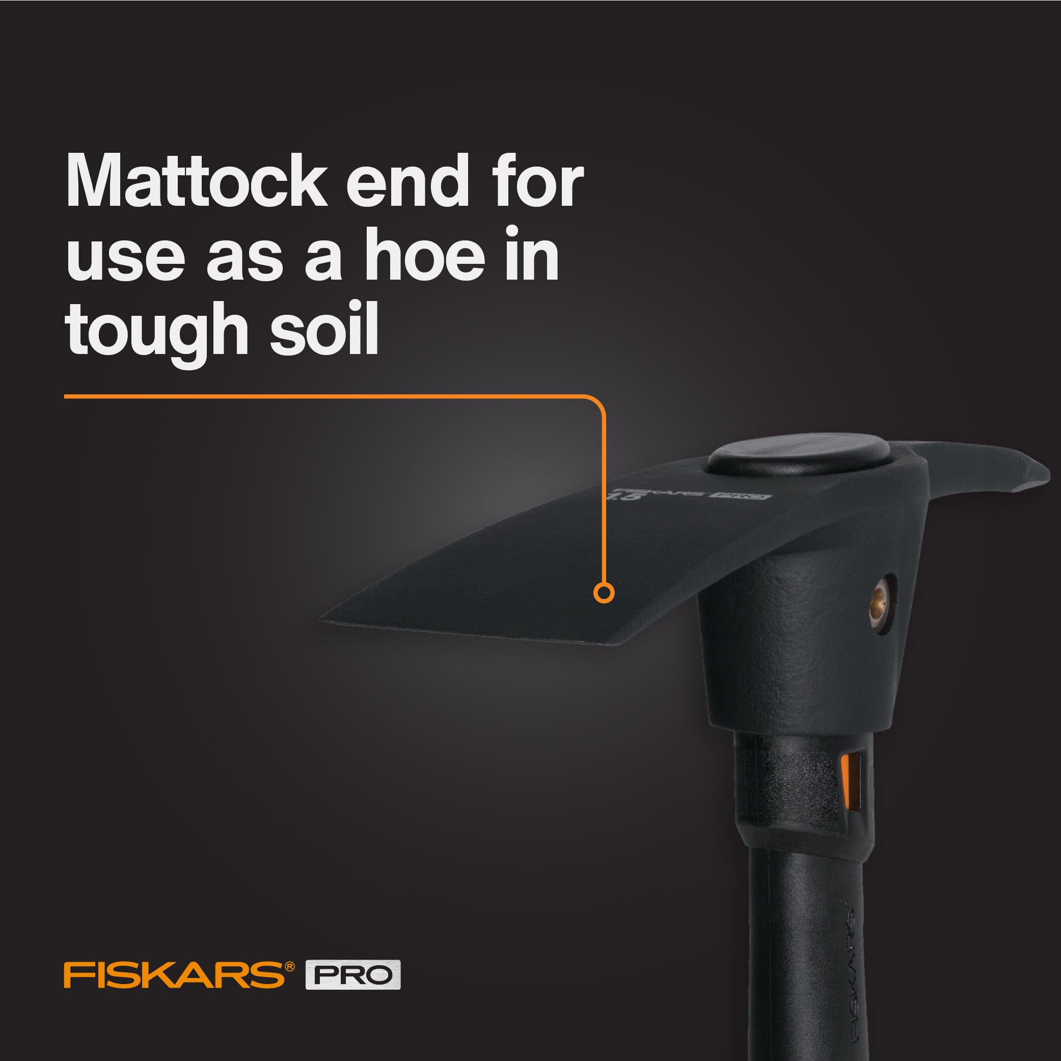 Foto 2 | Pickaxe Mattock Fiskars Isocore, Mango Amortiguador De 0,7 Kg - Venta Internacional.