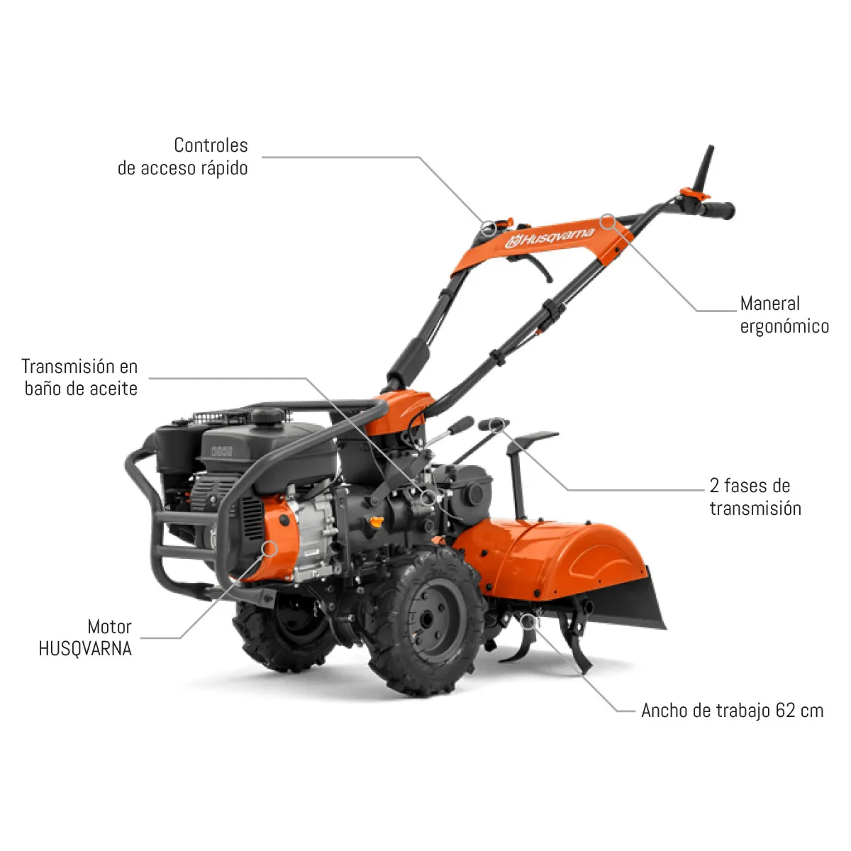 Foto 4 pulgar | Motocultivador Husqvarna Tr262 5.5 hp