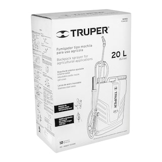 Foto 2 | Fumigador De 20 L Manual De Mochila Truper Fum-20 Color Blanco
