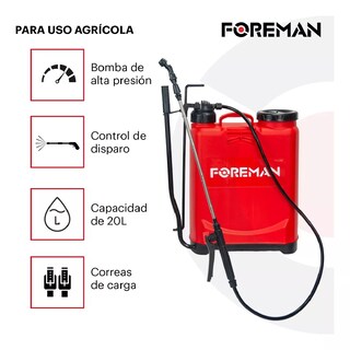 Foto 4 | Fumigador Rociador Manual De Mochila 20 Litros P/sanitizar