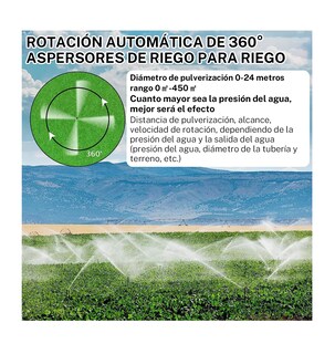 Foto 2 | Aspersor De Soporte Telescópico Con Trípode De Riego