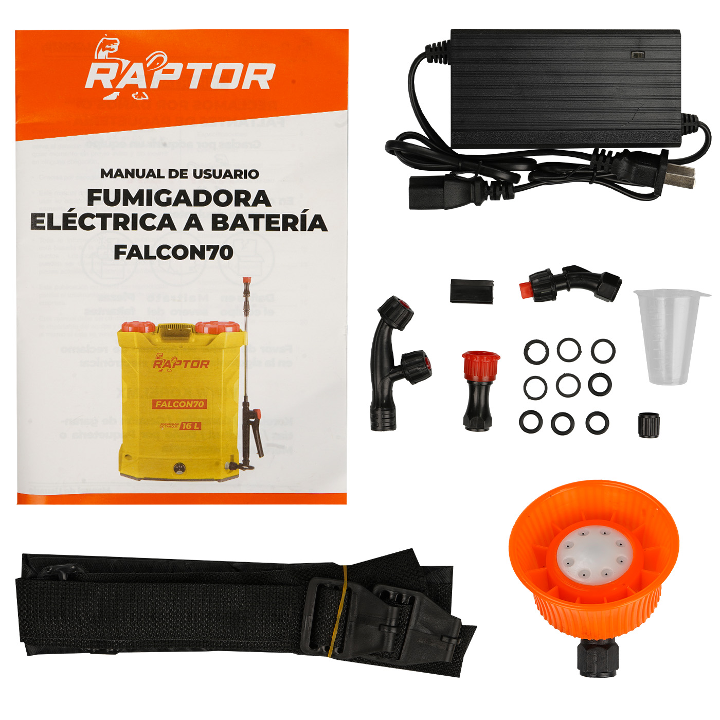 Foto 8 pulgar | Fumigadora Aspersora Eléctrica Raptor 16 Litros 12v/8a – Falcon70