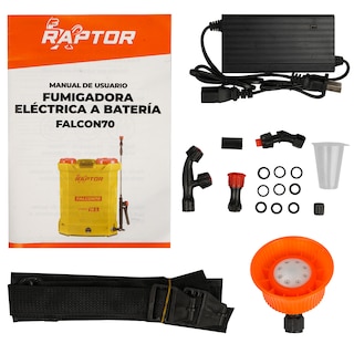 Foto 7 | Fumigadora Aspersora Eléctrica Raptor 16 Litros 12v/8a – Falcon70