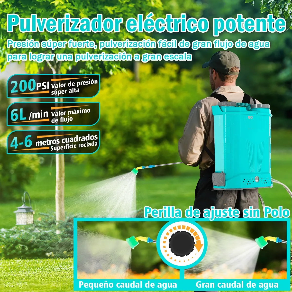 Foto 3 pulgar | Fumigadora Mochila Aspersora Eléctrica 20l Profesional Bomba Eo Safe Imports Esi-19845 Azul
