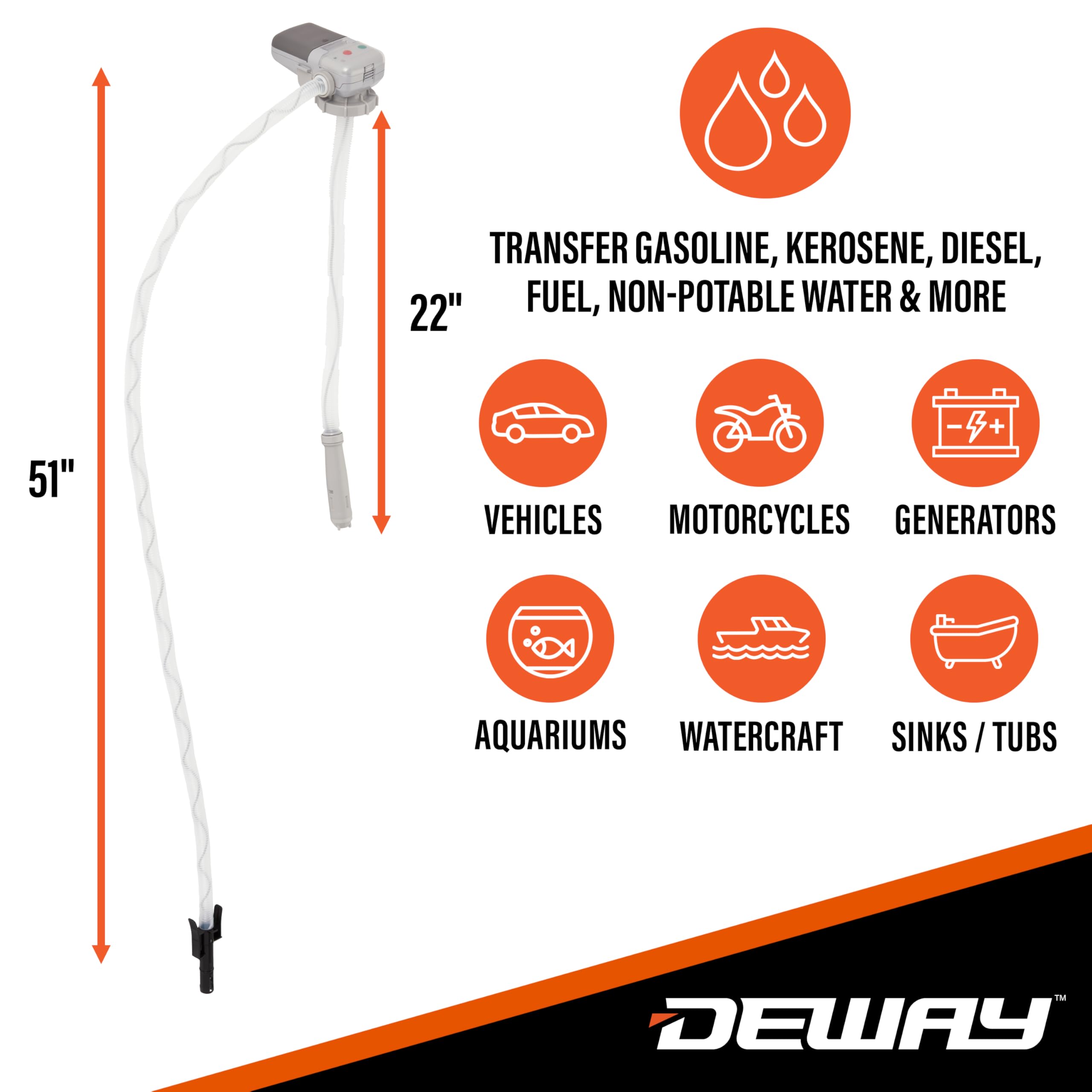 Foto 3 pulgar | Bomba De Transferencia De Combustible Deway Automática Con Pilas Aa - Venta Internacional.