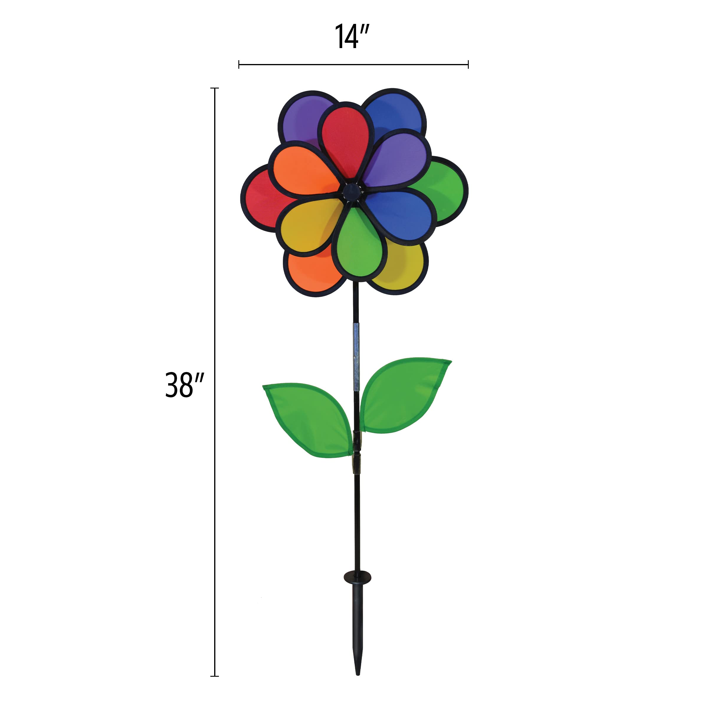 Foto 5 | Garden Spinner In The Breeze 14 Rainbow Double Flower - Venta Internacional.