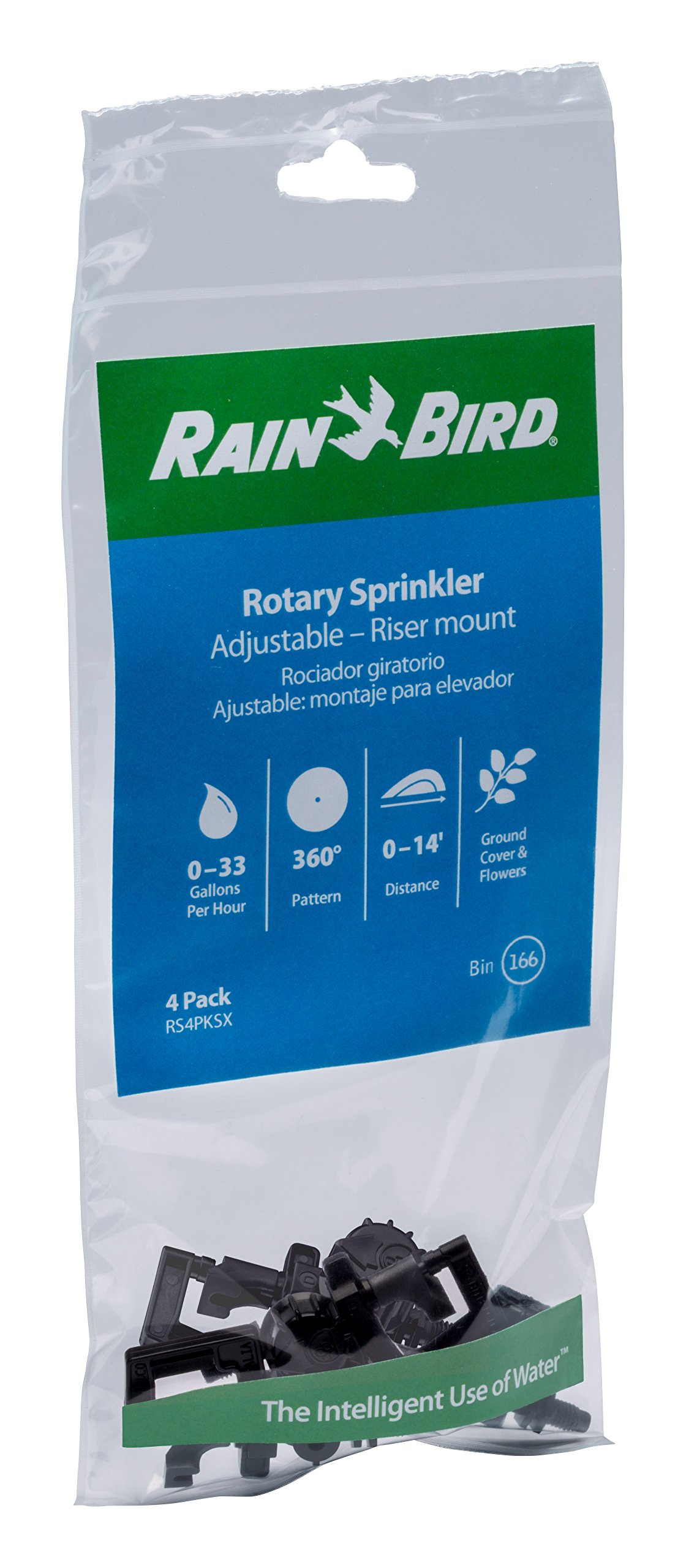 Foto 3 | Aspersor De Riego Por Goteo Rain Bird Rs4pksx 360°  Paquete De 4 - Venta Internacional.