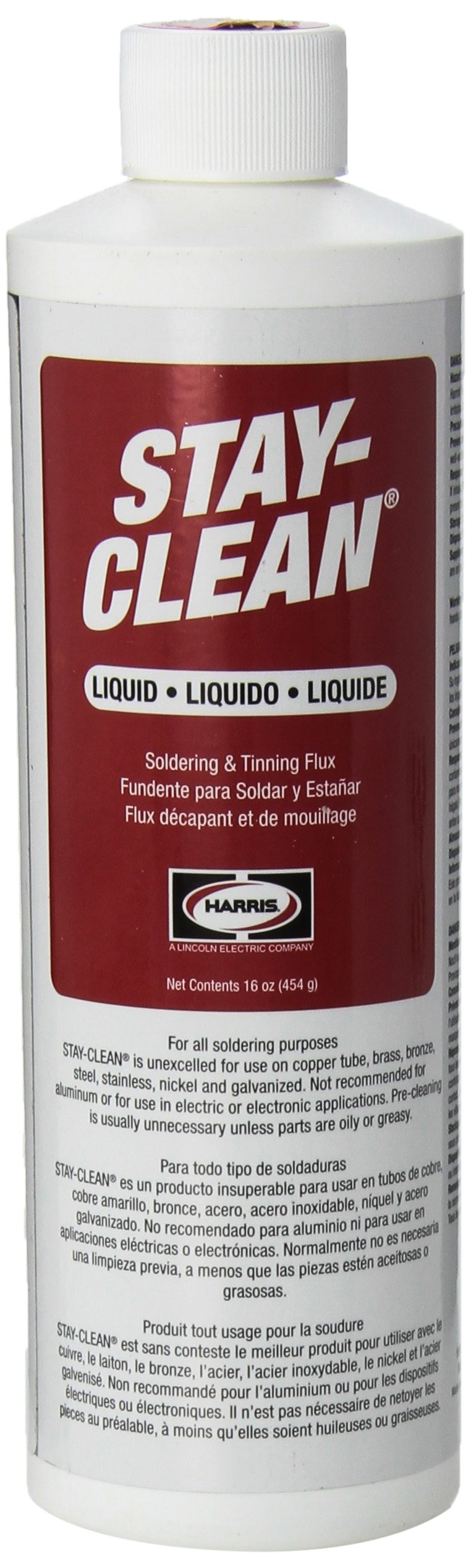 Foto 2 pulgar | Flujo De Soldadura Harris Sclf16 Stay Clean 473 Ml - Venta Internacional.