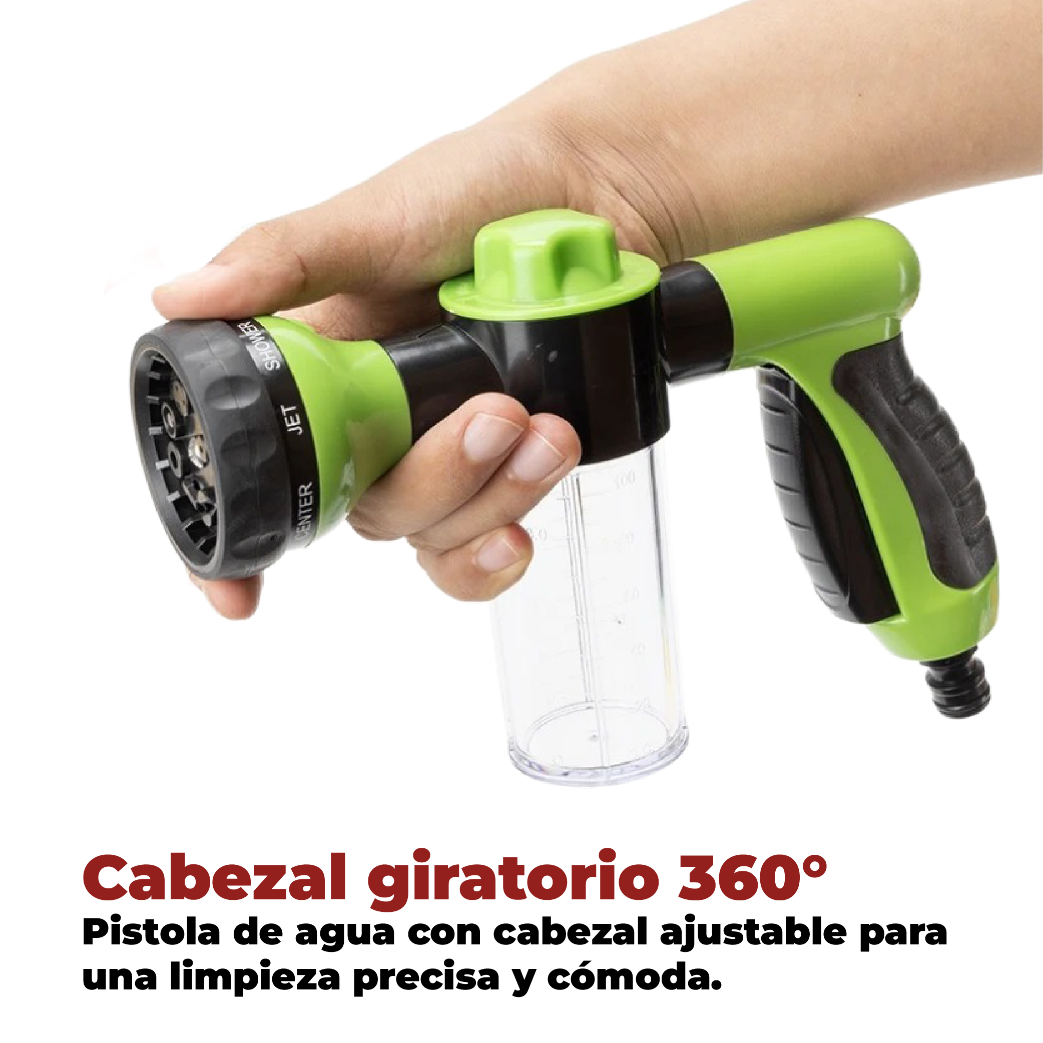 Foto 7 pulgar | Pistola De Espuma Y Agua Multifuncional De Alta Presión