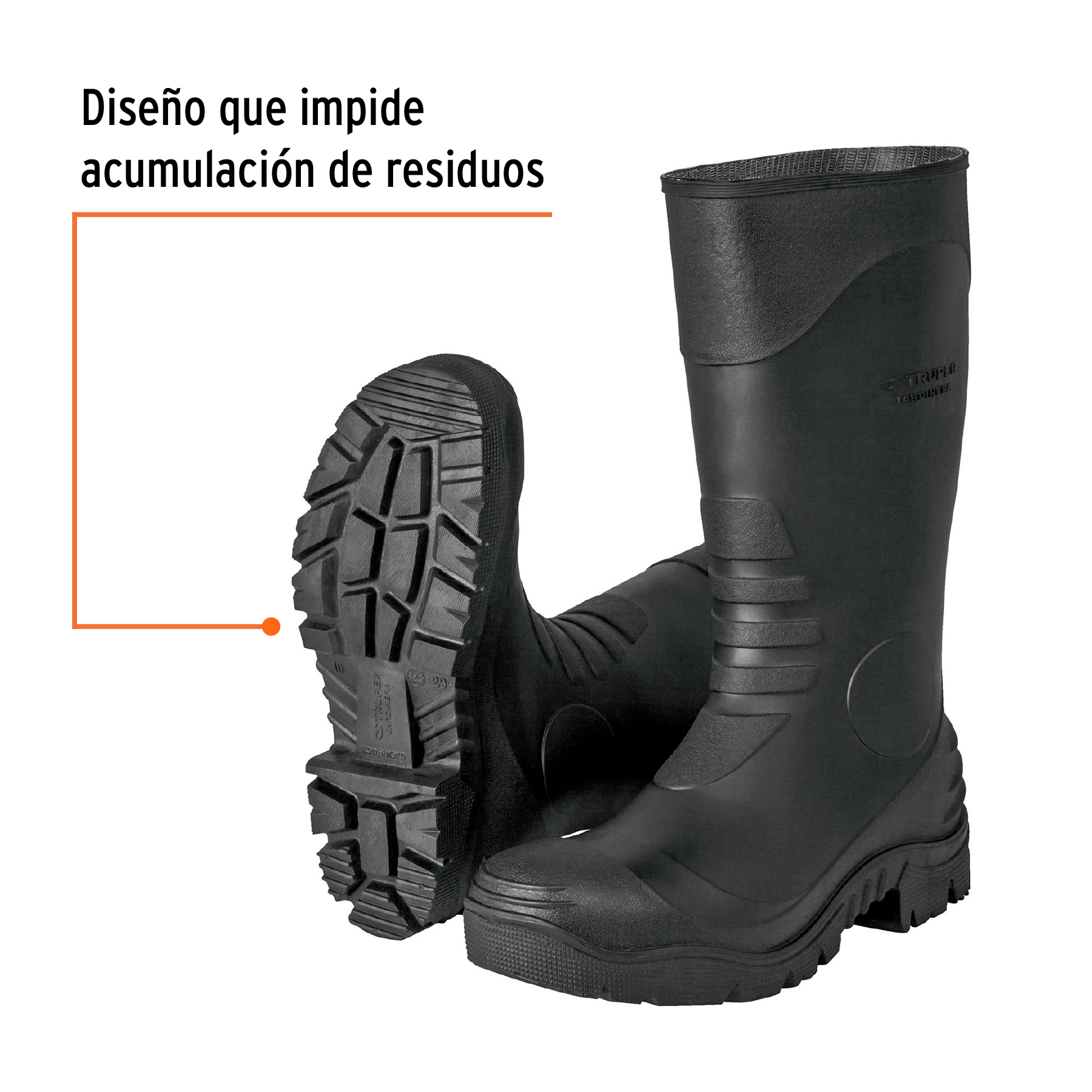 Foto 3 pulgar | Botas Jardineras Truper 17923 color Negro # 27