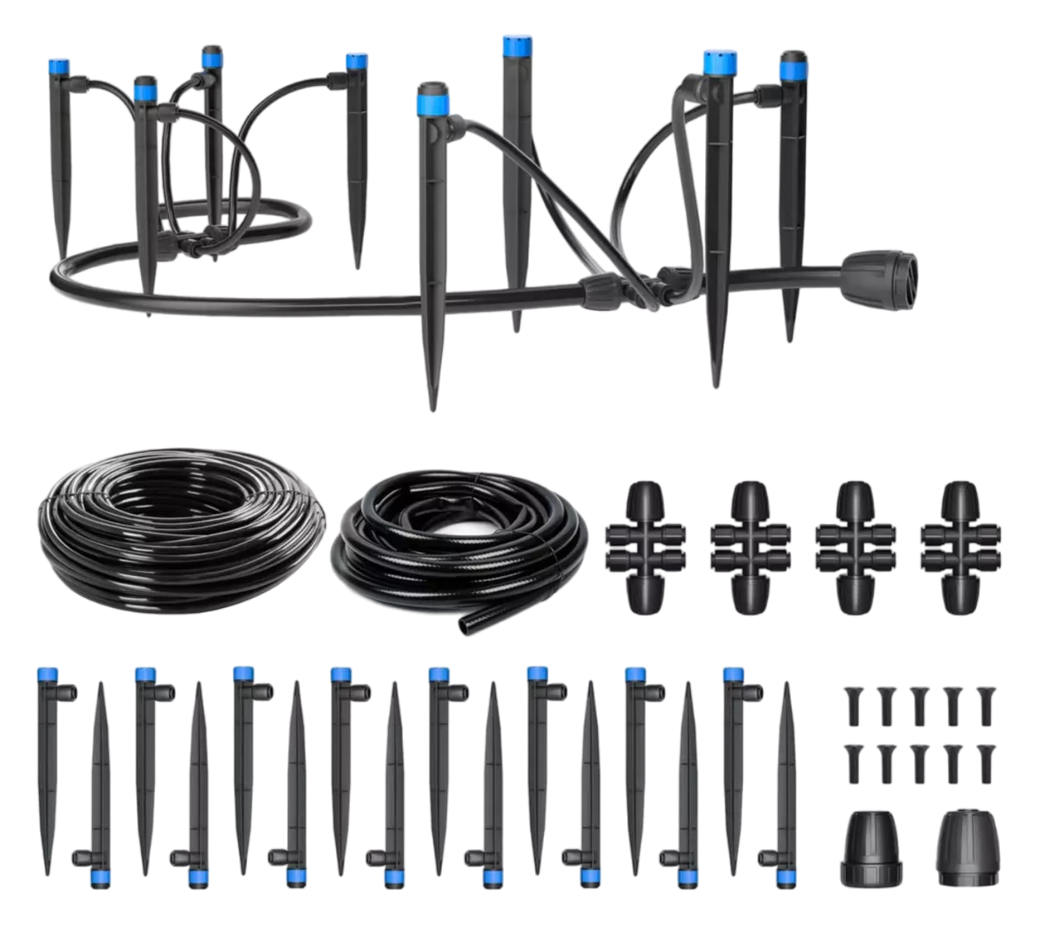 Foto 1 | Sistema De Riego Automático Por Goteo Con Conector Rápido Negro/azul