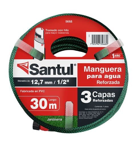 Manguera de Riego Santul Conectores de 1/2 30 m Verde