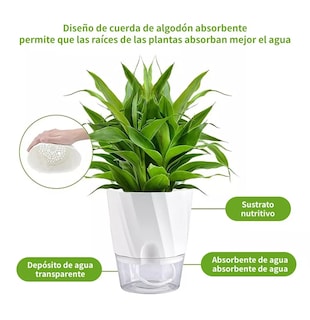 Foto 3 | Sistema De Riego Automático De Plantas Y Flores, 6 Pzs, Blanco