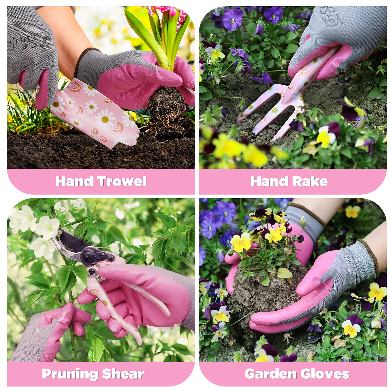 Foto 5 pulgar | Juego De Herramientas De Jardinería Workpro De 5 Piezas Con Bolsa De Aluminio Para Mujer - Venta Internacional.