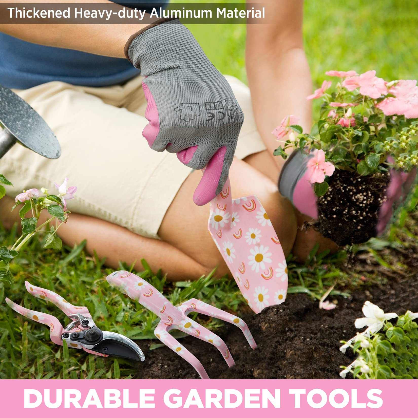 Foto 7 pulgar | Juego De Herramientas De Jardinería Workpro De 5 Piezas Con Bolsa De Aluminio Para Mujer - Venta Internacional.