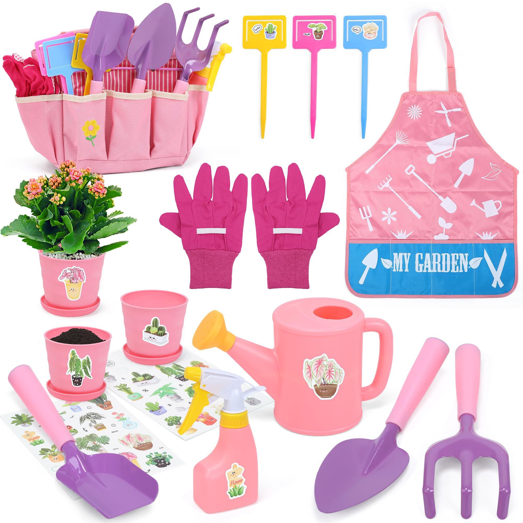 Foto 1 | Juego De Jardinería Cute Stone Para Niños Con Rastrillo De Metal Y Pala - Venta Internacional.