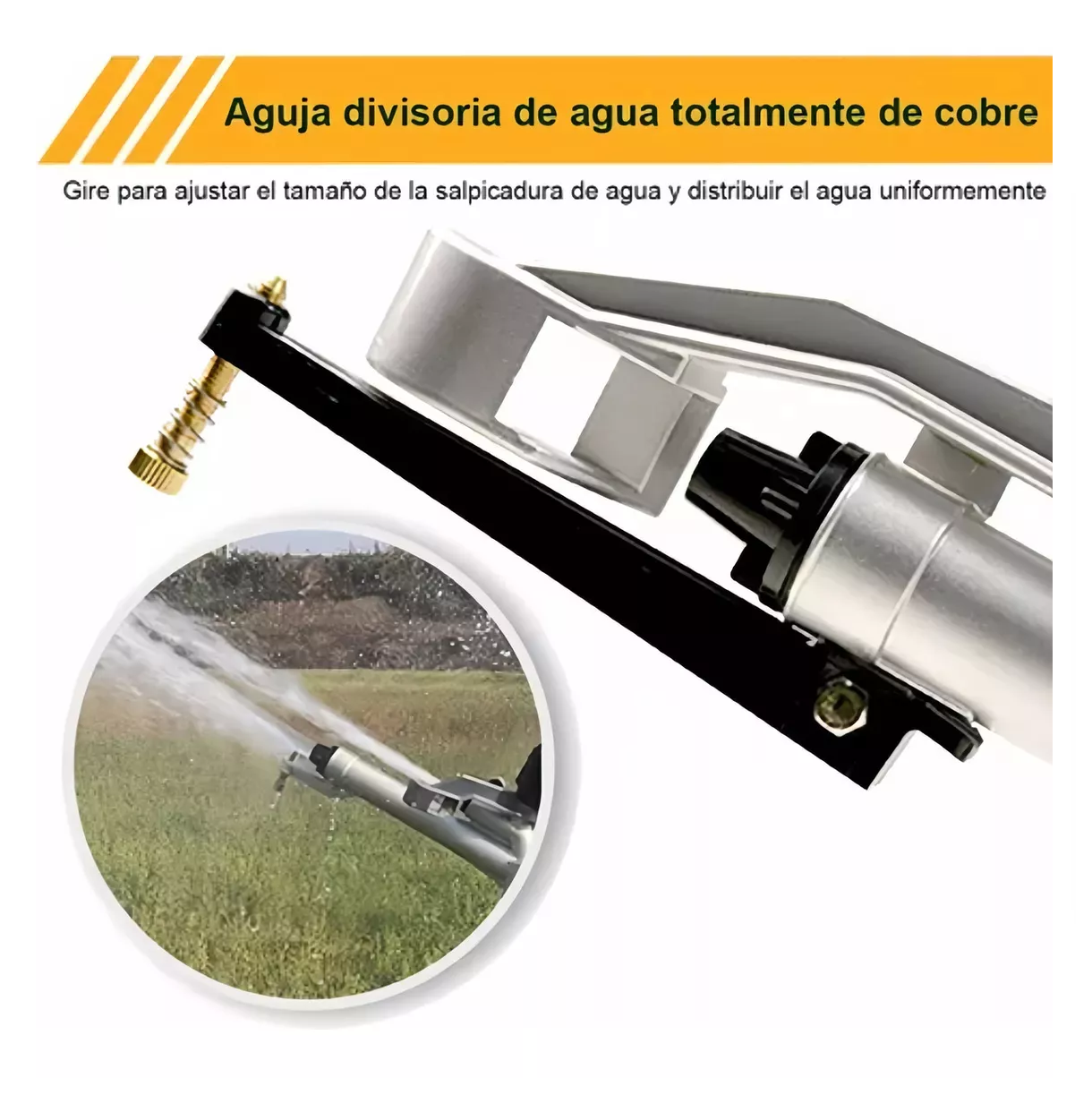 Foto 6 pulgar | Cañón Aspersor Pelícano De Riego Agrícola Plata