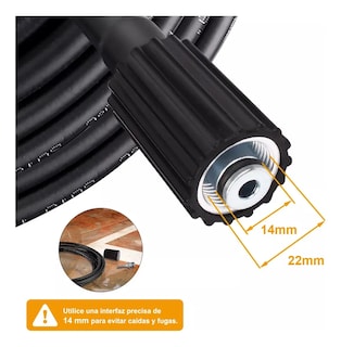 Foto 3 | ''manguera De 15 Metros Para Hidrolavadora Serie K M22-14mm Negra ''
