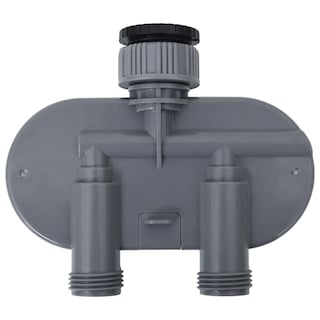 Foto 6 | Temporizador De Agua Vidaxl De Doble Salida Con Válvulas De Bola Abs Azul/gris - Venta Internacional.