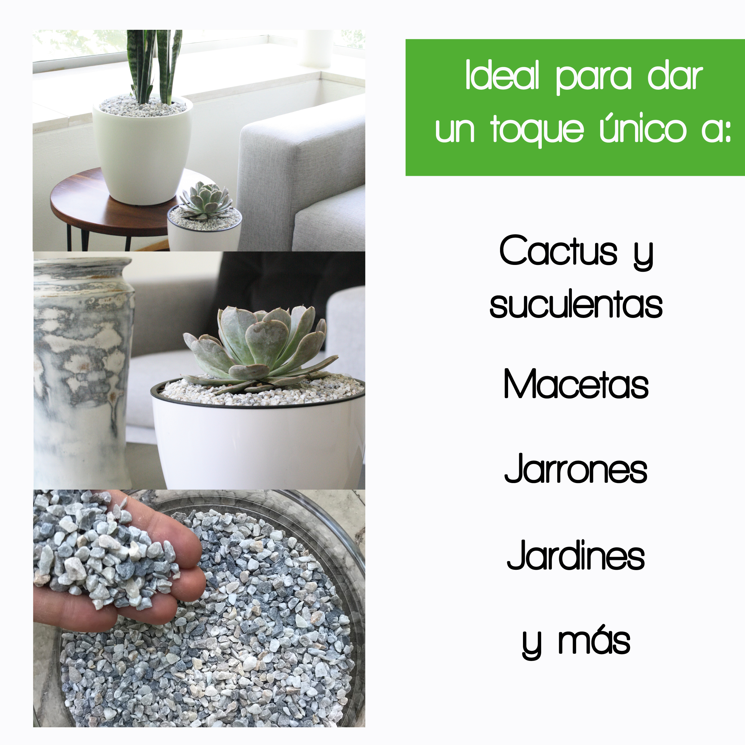 Foto 4 pulgar | Piedra Decorativa - Smart Garden -   Granulometría Chica - Colores  Vintage Stone