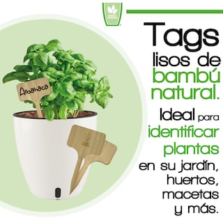 Foto 2 | Tags De Bambú - Identificador Plantas - Smart Garden - 30 Piezas