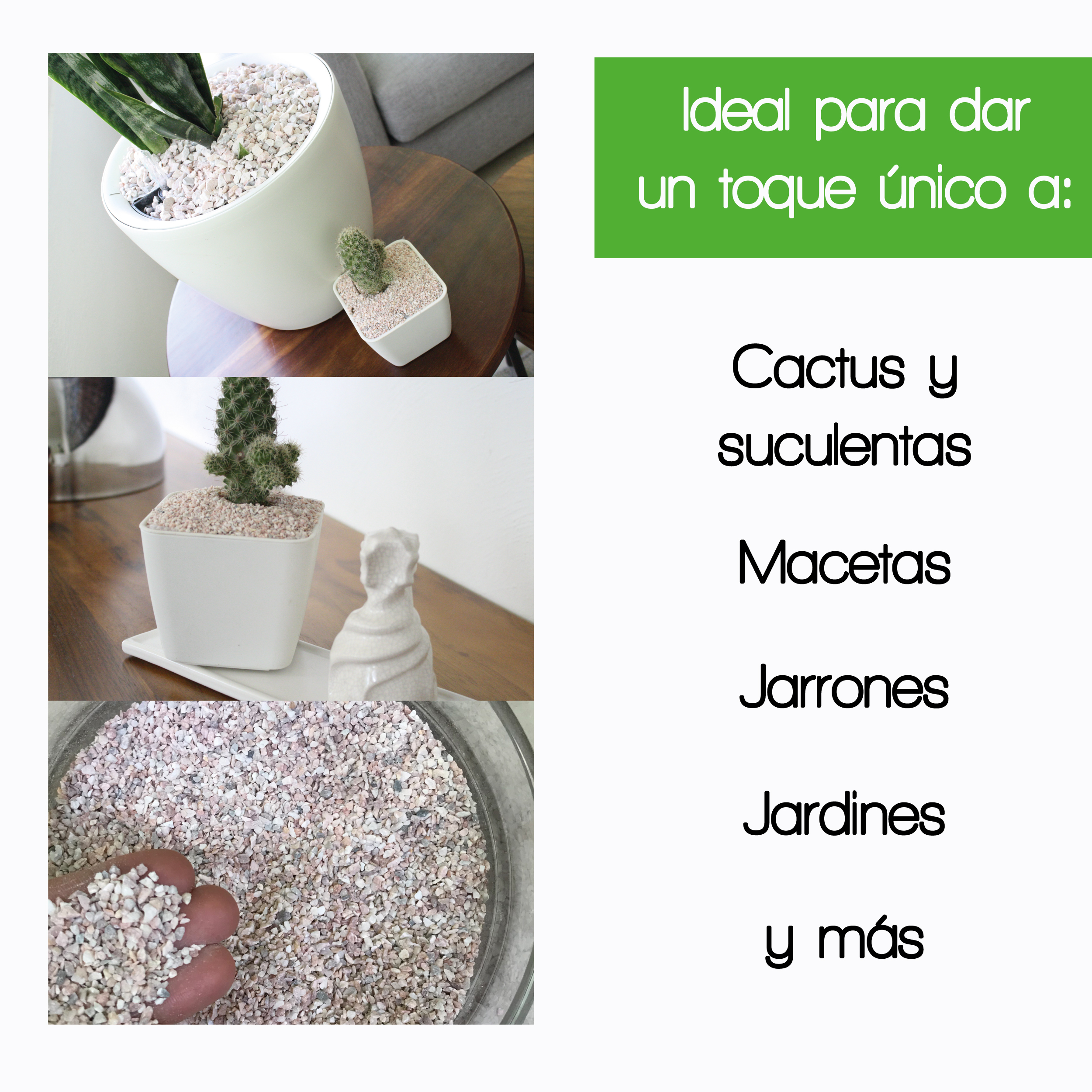 Foto 4 pulgar | Piedra Decorativa - Smart Garden  - Granulometría Chica - Color Rosetta