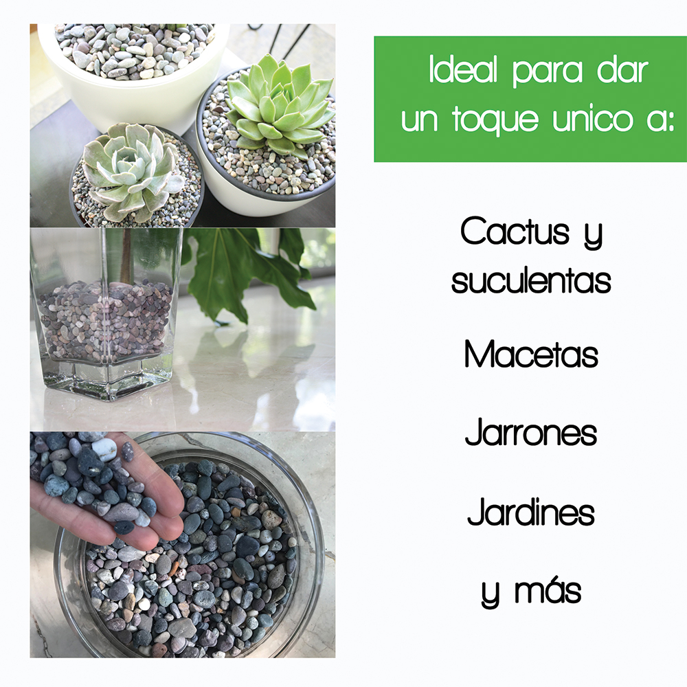 Foto 4 pulgar | Piedra Decorativa Smart Garden SG-STONE-06-M-25 Granulometría Mediana colores Sea Stone