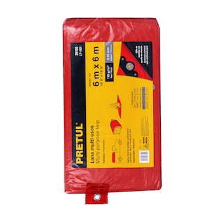 Foto 2 | Lona Truper LP-66R color Rojo 6 X 6 M Pretul