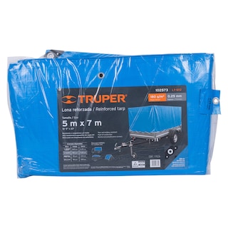 Foto 2 | Lona Truper LT-57Z color Azul Reforzada 5 x 7 m