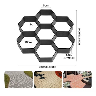 Foto 2 | Molde Para Concreto Estampado Para Herramienta Jardin Patio Eo Safe Imports Esi-15153 Negro