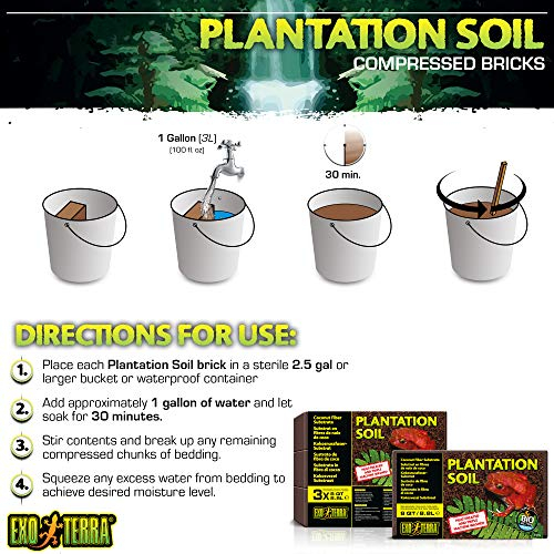 Foto 6 | Sustrato Para Terrario Exo Terra Plantation Soil, 8 Litros, Paquete De 3 - Venta Internacional.