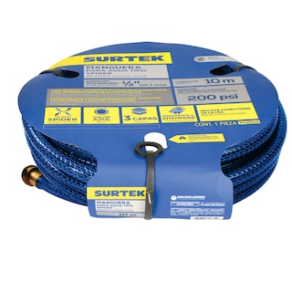 Foto 1 | Manguera Para Jardín Tejido Spider Con Conector Metálico 1/2'', 25 M Surtek