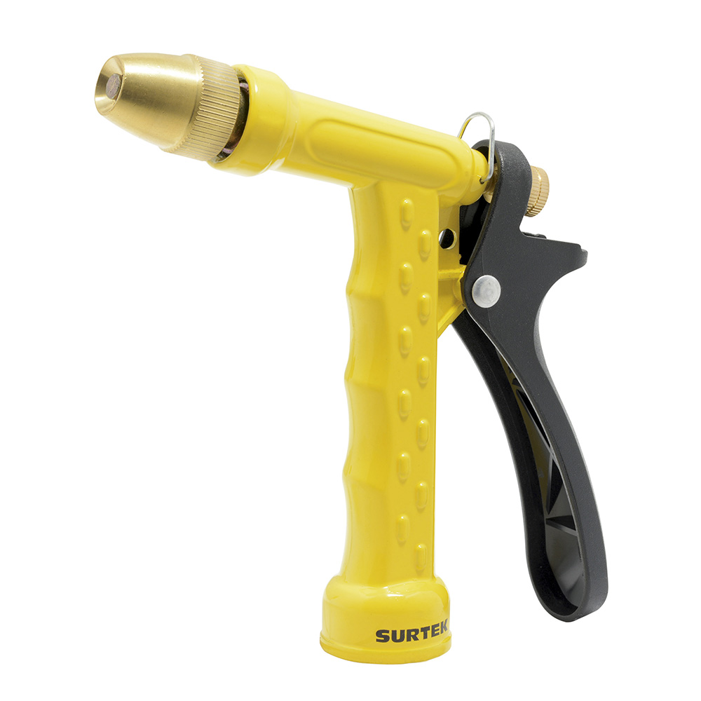Pistola Para Riego Metálica Con Boquilla Regulable 3/4'' Ght Surtek