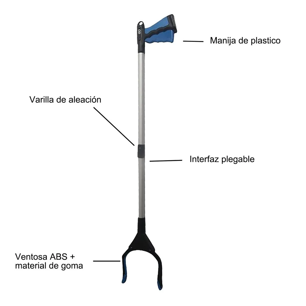 Foto 3 pulgar | Recogedor De Basura Plegable Eo Safe Imports Esi-1416-1 Gris