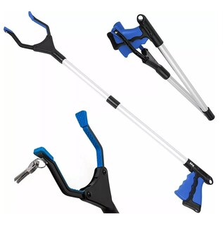 Foto 3 | Recogedor De Basura Belug Plegable Con Bastón Herramienta Agarra, Azul Con Negro
