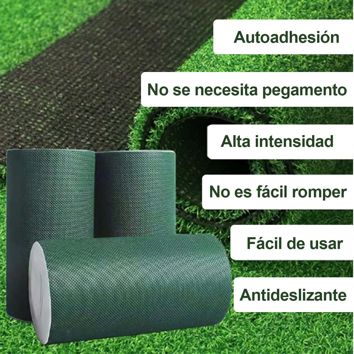 Foto 5 pulgar | Cinta Sintética Para Césped Artificial 15cmx10m Eo Safe Imports Esi-19750 Verde