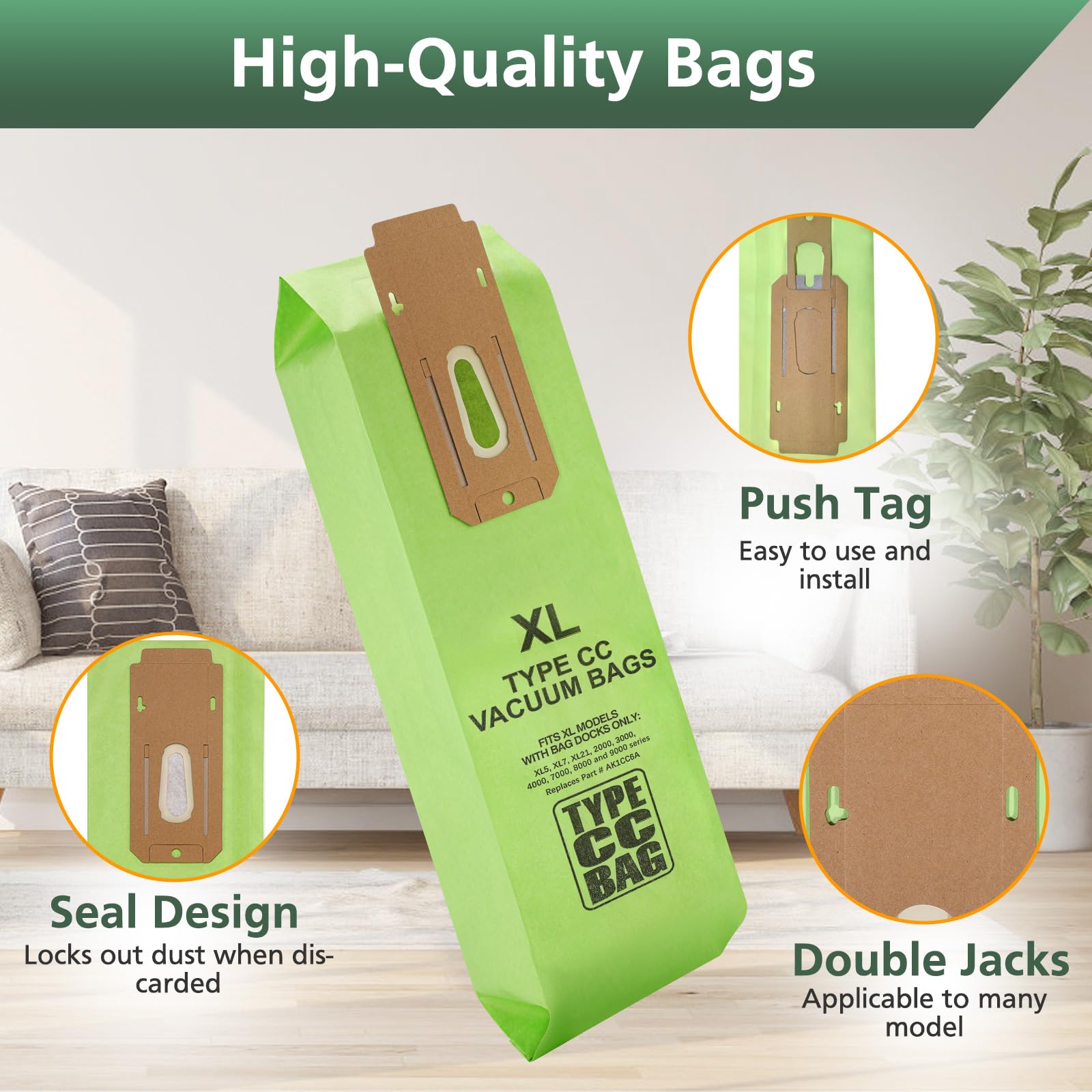 Foto 4 pulgar | Bolsas Para Aspiradora Isinlive  16 Paquetes  Para Oreck Type Cc Xl Upright - Venta Internacional.