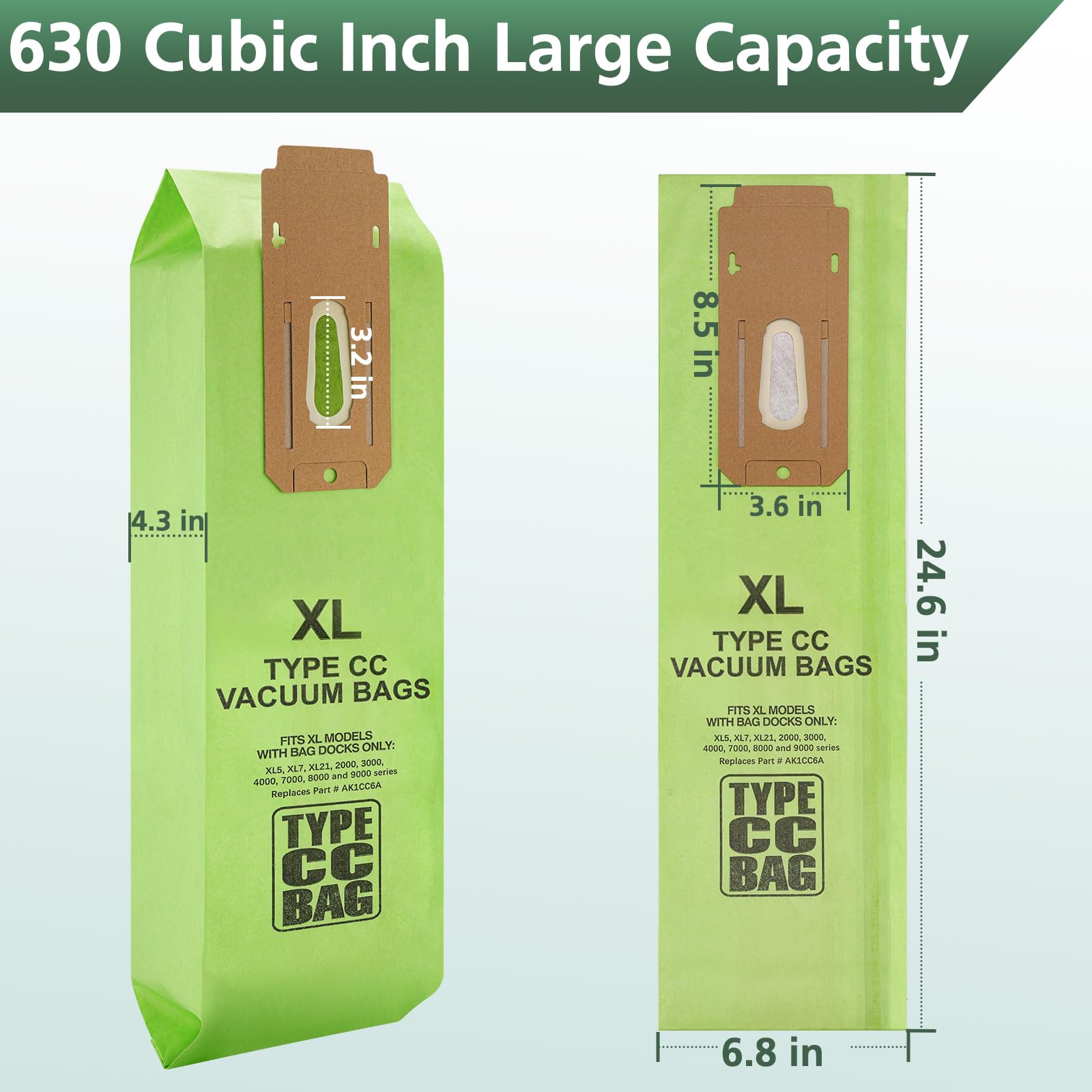 Foto 6 pulgar | Bolsas Para Aspiradora Isinlive  16 Paquetes  Para Oreck Type Cc Xl Upright - Venta Internacional.