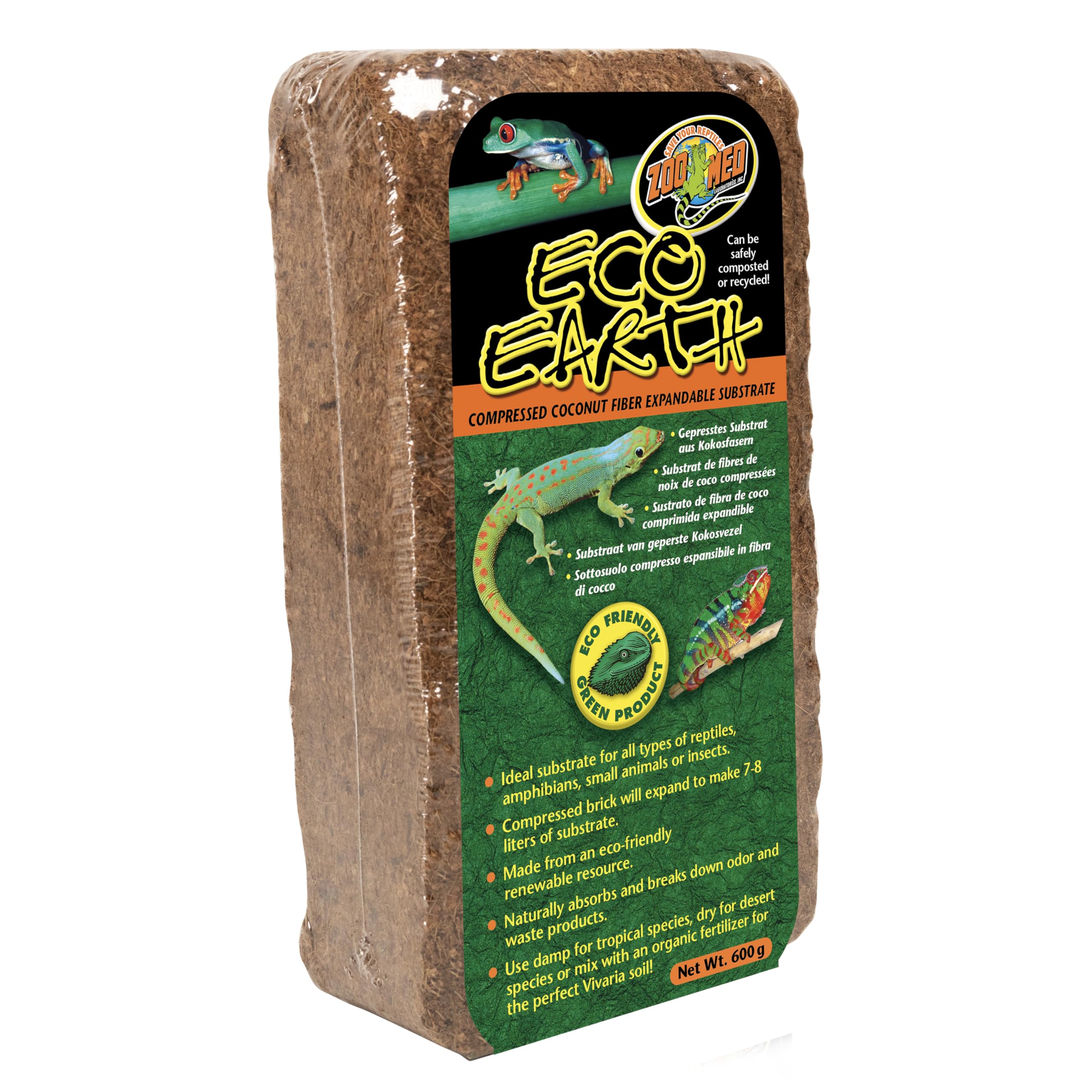 Foto 2 pulgar | Sustrato De Fibra De Coco Zoo Med Eco Earth Reptiles  Paquete De 3 - Venta Internacional.