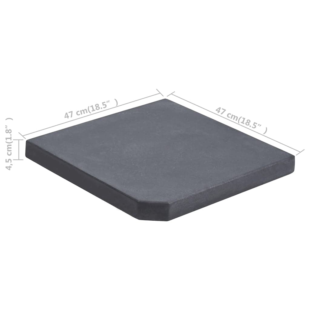 Foto 3 | Base De Peso Para Paraguas Vidaxl  Granito Duradero  25 Kg - Venta Internacional.