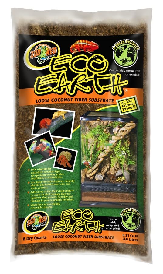 Foto 2 | Sustrato De Fibra De Coco Zoo Med Eco Earth 8l (paquete De 2) - Venta Internacional.