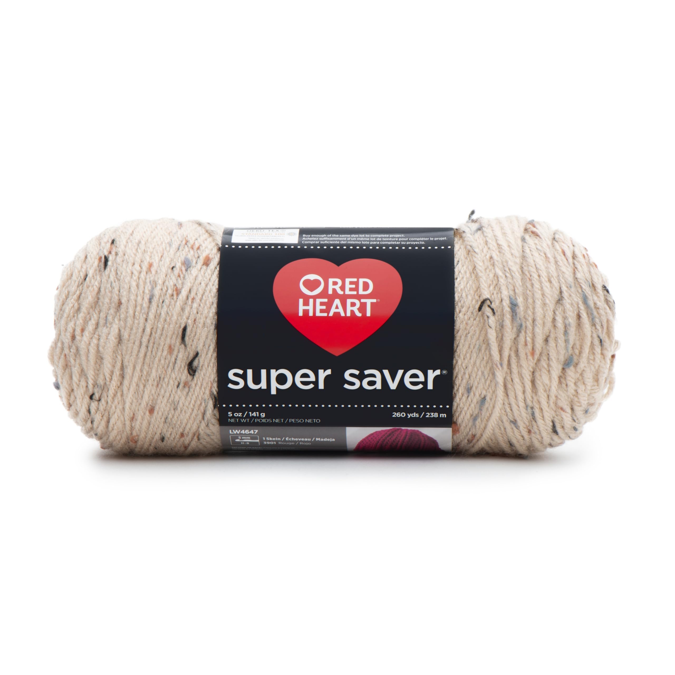 Lana Red Heart Super Saver Buff Fleck  260 Yardas - Venta Internacional.