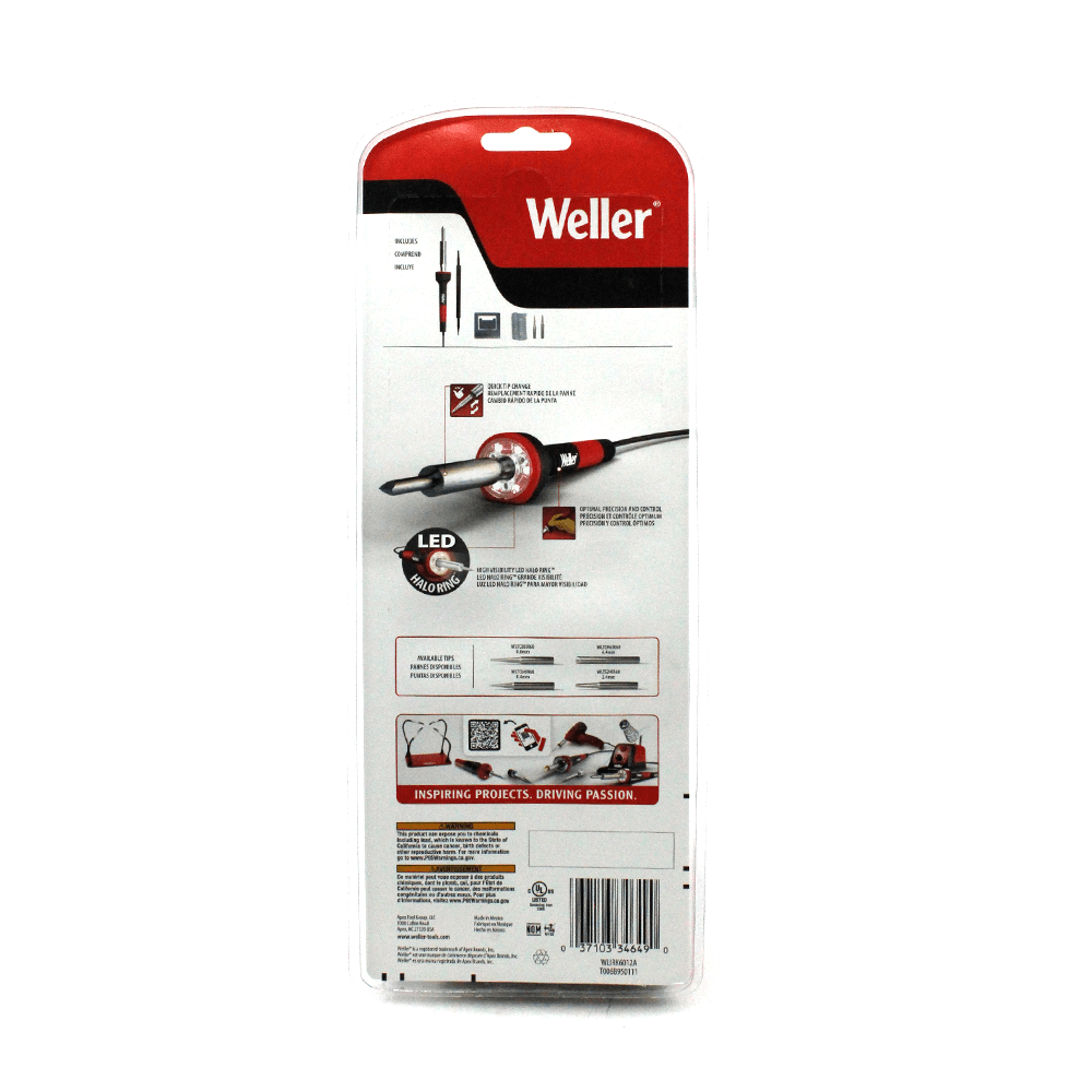 Foto 2 | Kit de Soldadura con Cautín Weller WLIRK6012A de 60 W 120 V