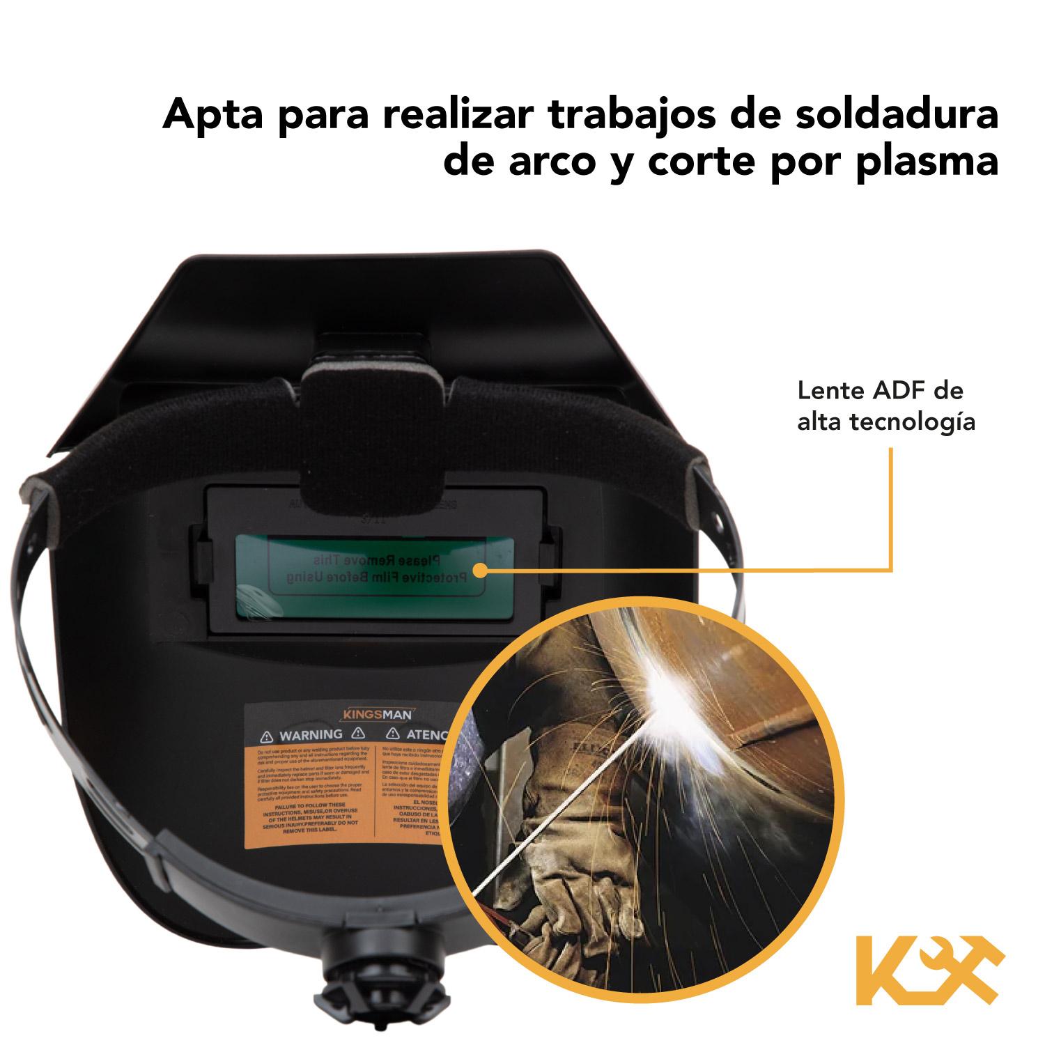 Foto 7 pulgar | Careta De Soldar Industrial Soldadura Electrónica Kingsman