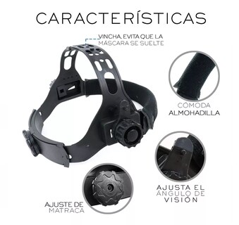 Foto 4 | Careta De Soldar Automatica Profesional Mod. 6 Calabera Roja, Llamas Y Cadena